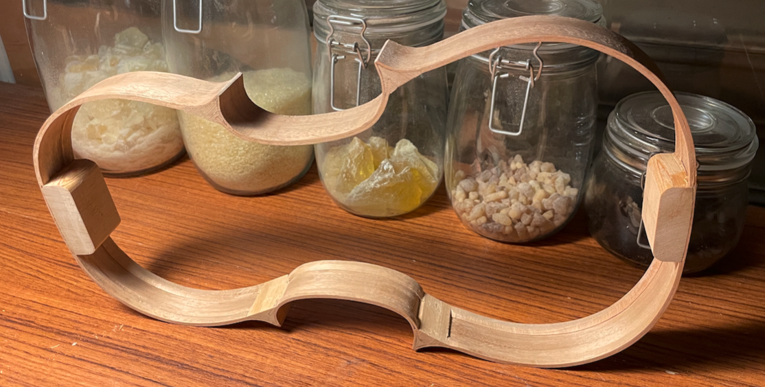 小提琴側板框架｜Ribs bending and assembly (maple)